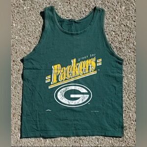 Vtg 1995 NFL Green Bay Packers Nutmeg Made in USA Tank Top Size (L)